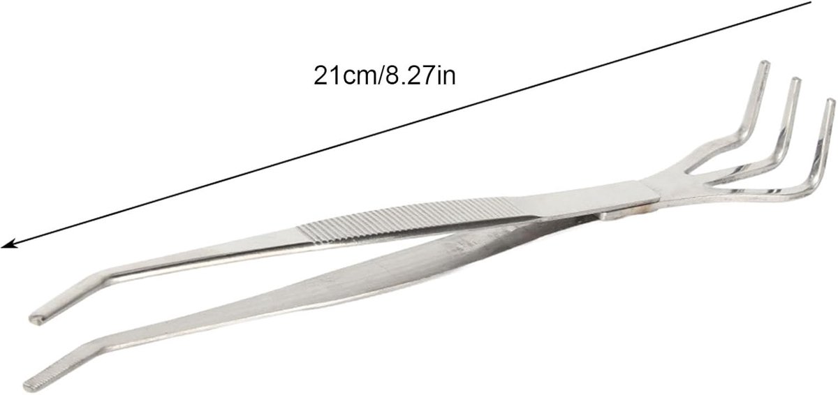 SnelShoppen - Rake Bonsai Tool Spatula 2 in 1 - Roestvrijstalen Bonsai & Tuin Gereedschap - Carrot Rake + Tweezers - Tuinaccessoires voor Planten, Bod
