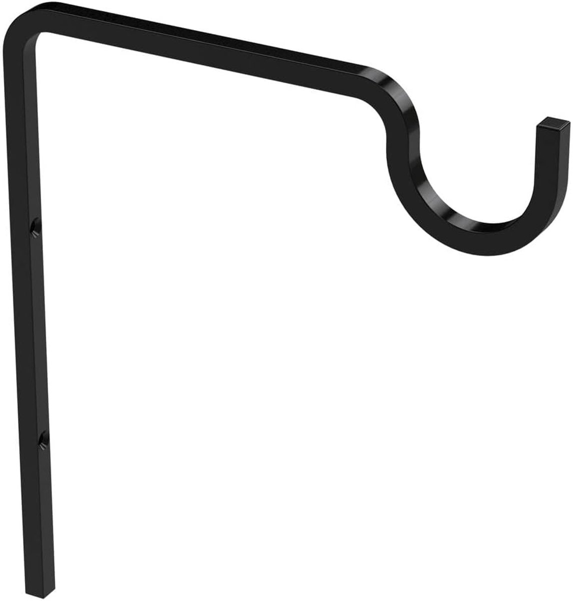 SnelShoppen - 9" Lange Wandhaak, Zwart - Stevige Wandhaak voor Planten, Tuinaccessoires en Decoratie - Tot 12.5 kg - Voor Binnen en Buiten