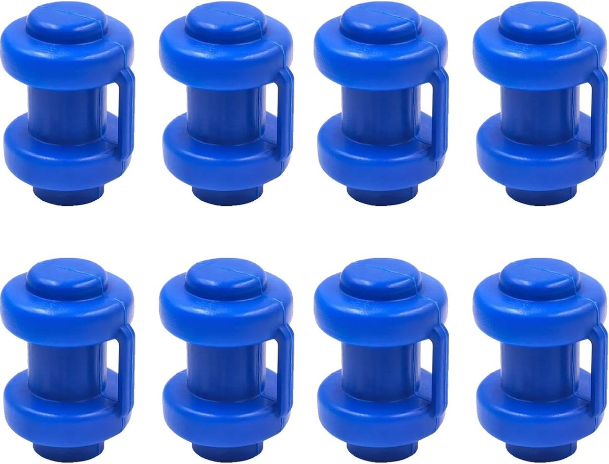 SnelShoppen - Trampoline Poles en Net Rod End Caps - 8 Stuks - Duurzaam Kunststof - Universele Geschiktheid voor Trampoline Onderdelen - Perfect voor