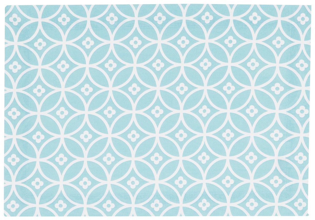 Crossed Circles Placemat nile blauw 35x50cm