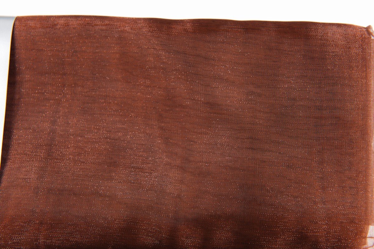 Organza Tafelband 7715 bruin 48cmx9,1mtr
