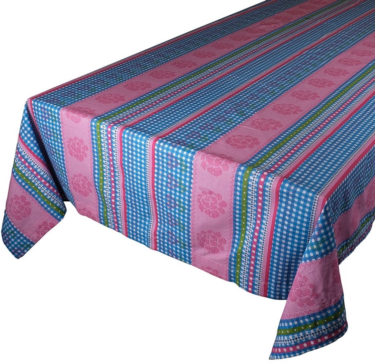Lisa Tafelkleed Textiel blauw 140x250cm