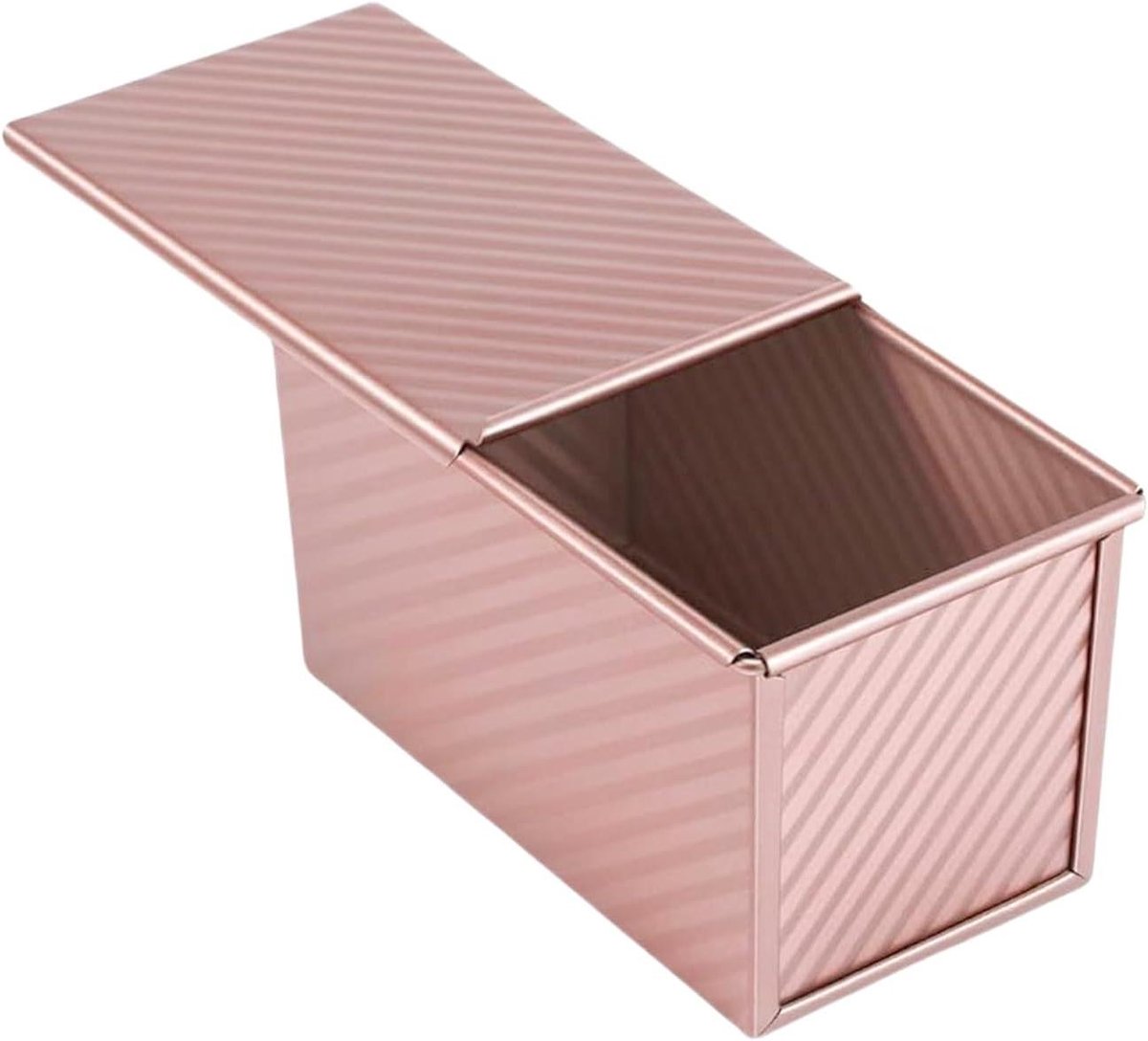 Broodpan met deksel - Toastdoos cakevorm - Zelf brood bakken - Antiaanbaklaag bodemventilatie - 19.5 x 10.5 x 11 cm