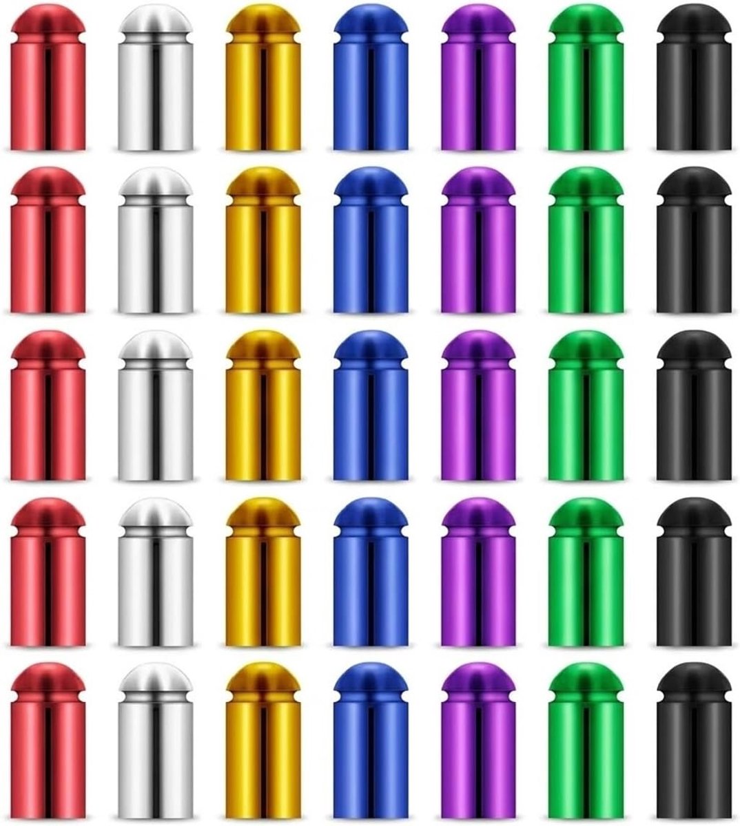 Dartbeschermers van aluminiumlegering - 35 stuks, accessoires voor dartpijlen, 90 graden, kleine bescherming, 7 kleuren, dartspellen, darttoebehoren, dart accessoires