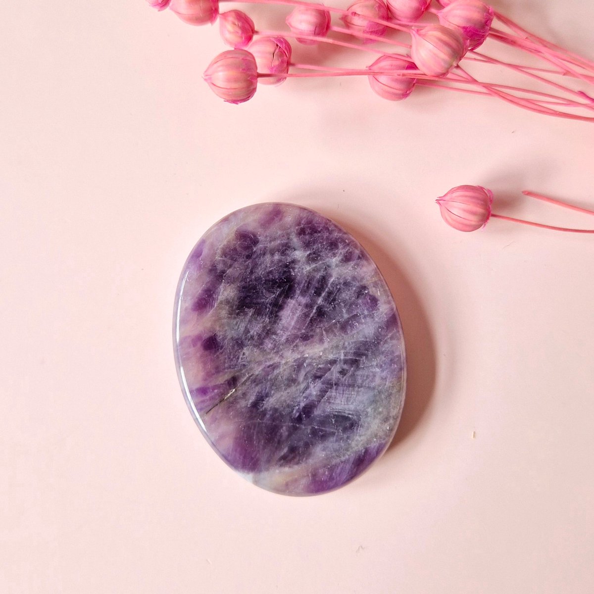 Amethist Worry Stone – Duimsteen zaksteen voor Rust en Balans