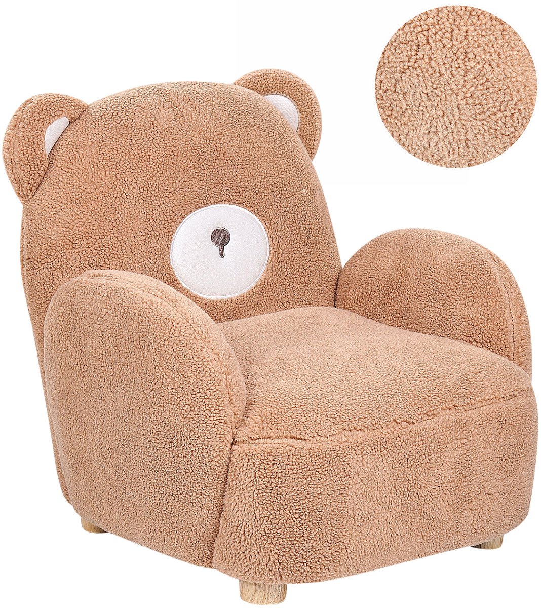 BOO - Kinderstoel - Bruin - Polyester
