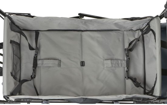 JCP® Bolderkar met Dak - Opvouwbare Transportwagen - Transportwagen met Dak - Grijs - 120cm x 55cm x 98cm van Jcp — afbeelding 5
