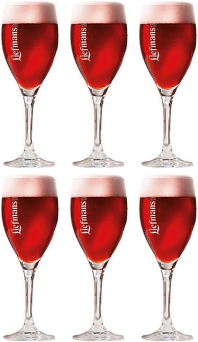 SnelShoppen - Bierglazen op Voet - 250 ml - 6 Stuks - Officiële Bierglazen - Perfect voor Feest, Tuin, Camping, Keuken - Duurzaam Glas