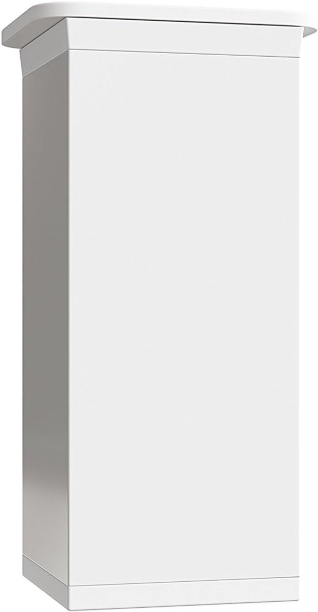 SnelShoppen - Verstelbare Meubelpoten Set van 4 - 80 mm Hoog - Wit - Vierkant Profiel van Kunststof en Aluminium - Voor Meubels, Kasten en Ladekasten