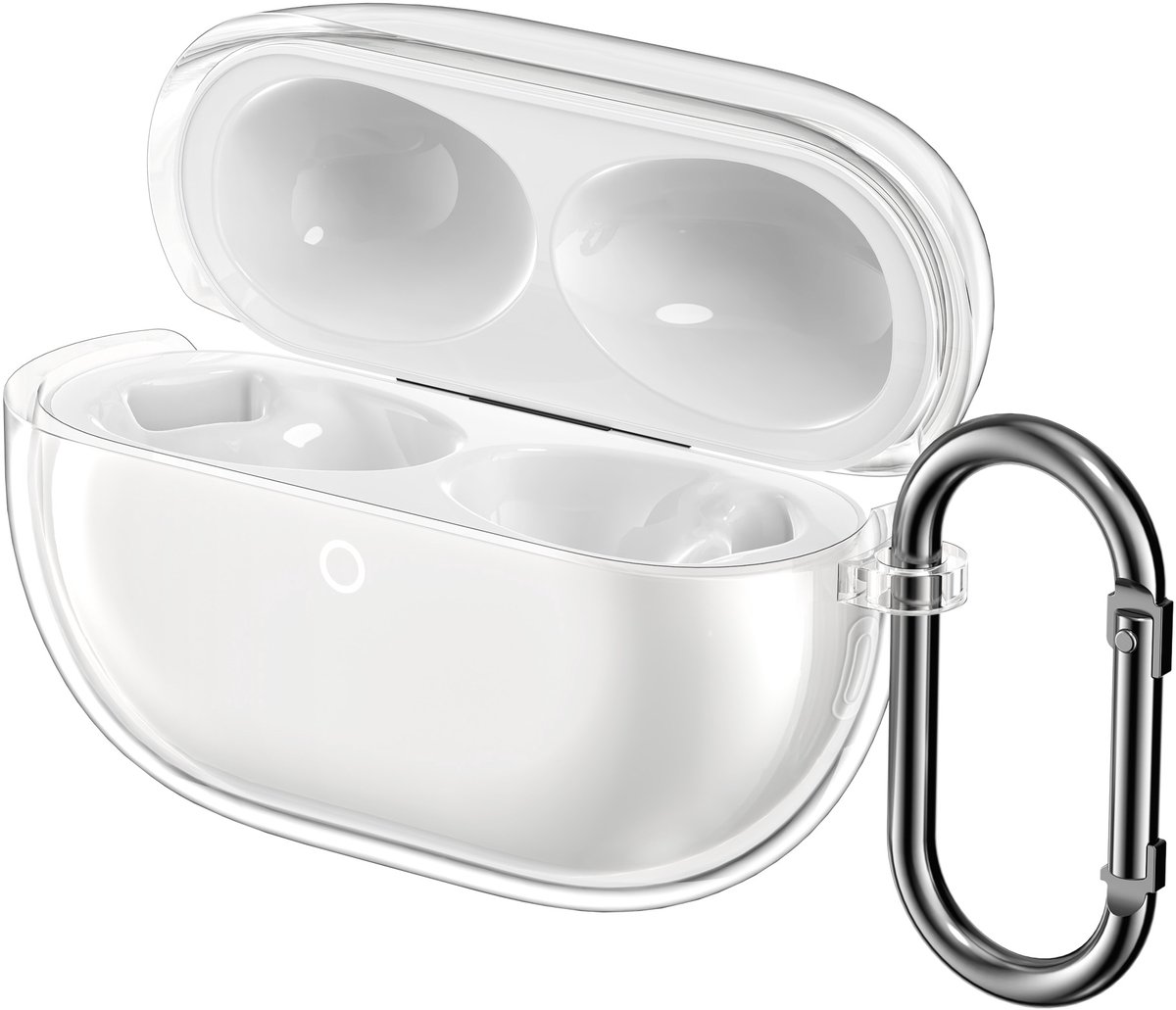kwmobile Earphones Case for Huawei Freebuds Pro 5 Case - Clear TPU Silicone Earbuds Cover - Transparent