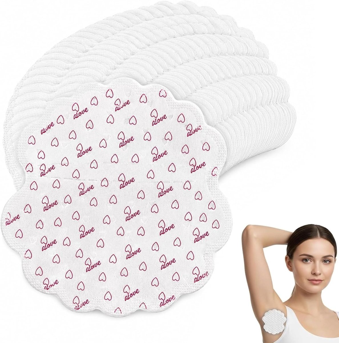 Set van 20 Okselpads - Onzichtbare, Huidvriendelijke en Zelfklevende Zweetpads voor Dames en Heren, Wasbaar en Ademend