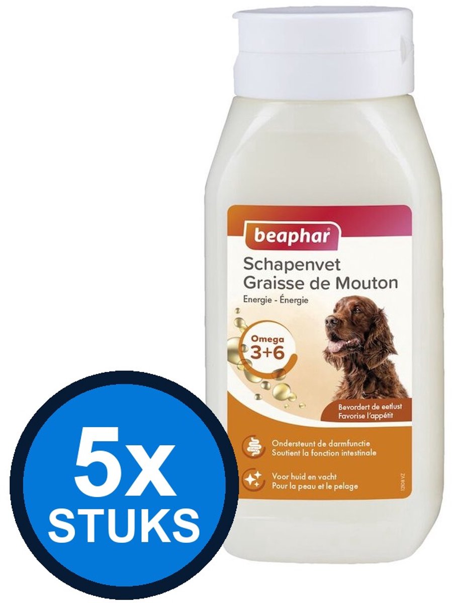 5x Beaphar - Schapenvet 430ml