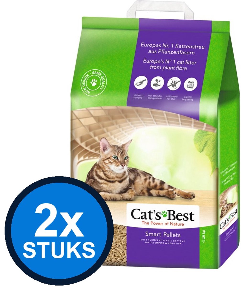 2x Cat's Best - Smart pellets 20ltr 10kg