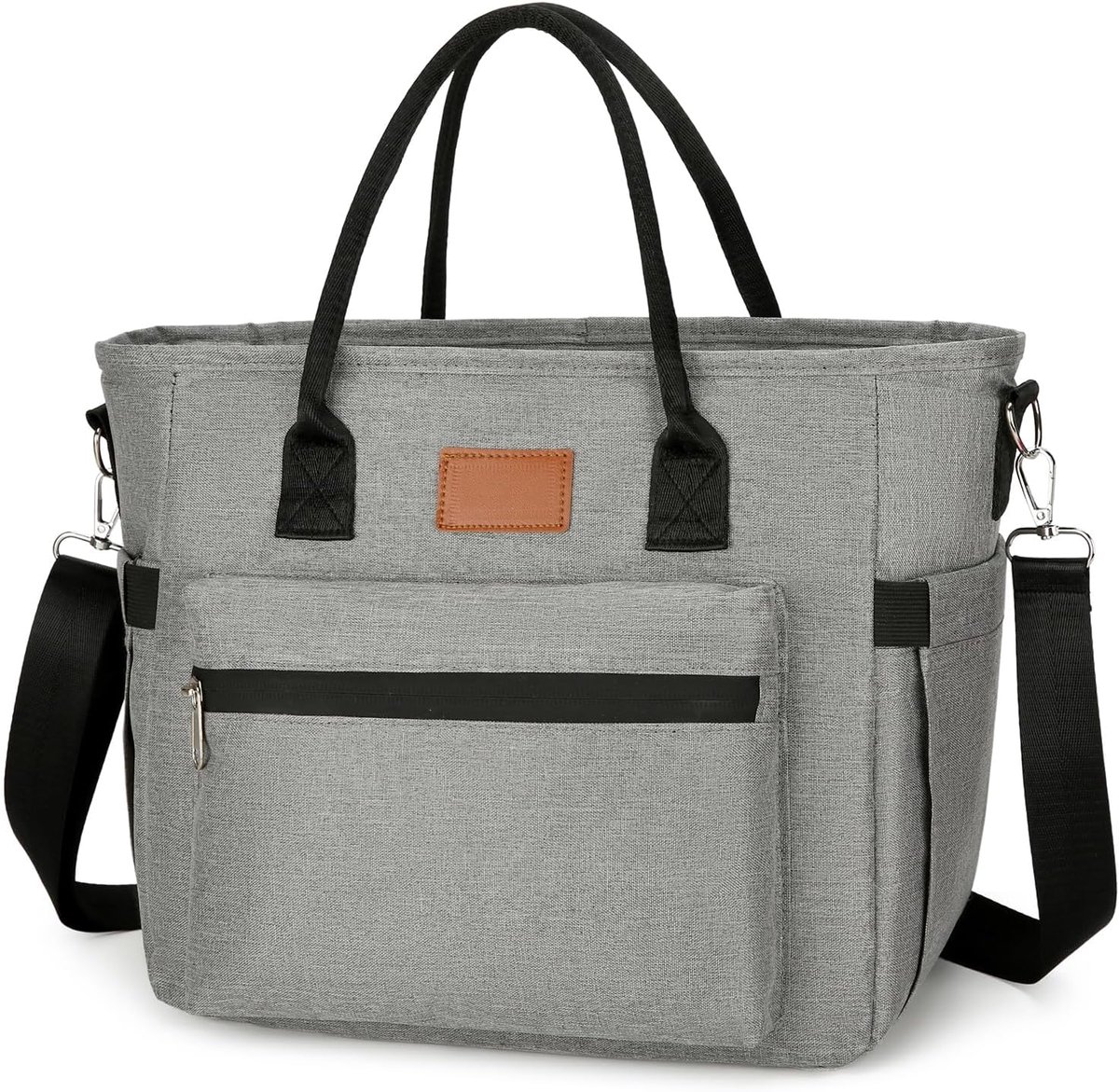 SnelShoppen - Isolerende Lunchtas voor Werk en Picknick, Grote Capaciteit 15.5L, Grijs, Thermische Lunchcontainer, Herbruikbare Koeltas voor Mannen en