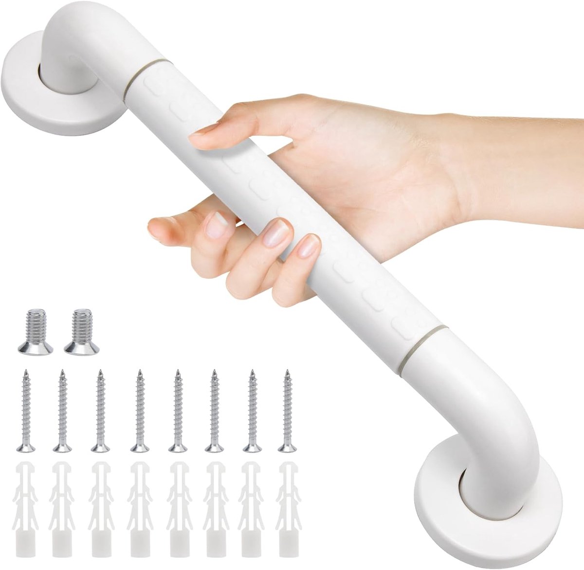 SnelShoppen - Badkamer Handgrepen met Antislip Handvat en Luminous Veiligheidscirkels, Toilet, Douche, Handdoekenrek, Senioren en Kinderen Trap Hulp 4