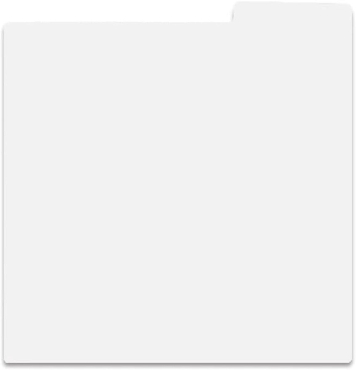 Set van 5 Dubbelzijdige Plastic Vinyl Platen Scheidingsbladen voor LP Albums, CD's en DVD's - 19 x 20,5 cm Organizers voor Makkelijk Sorteren en Opslaan