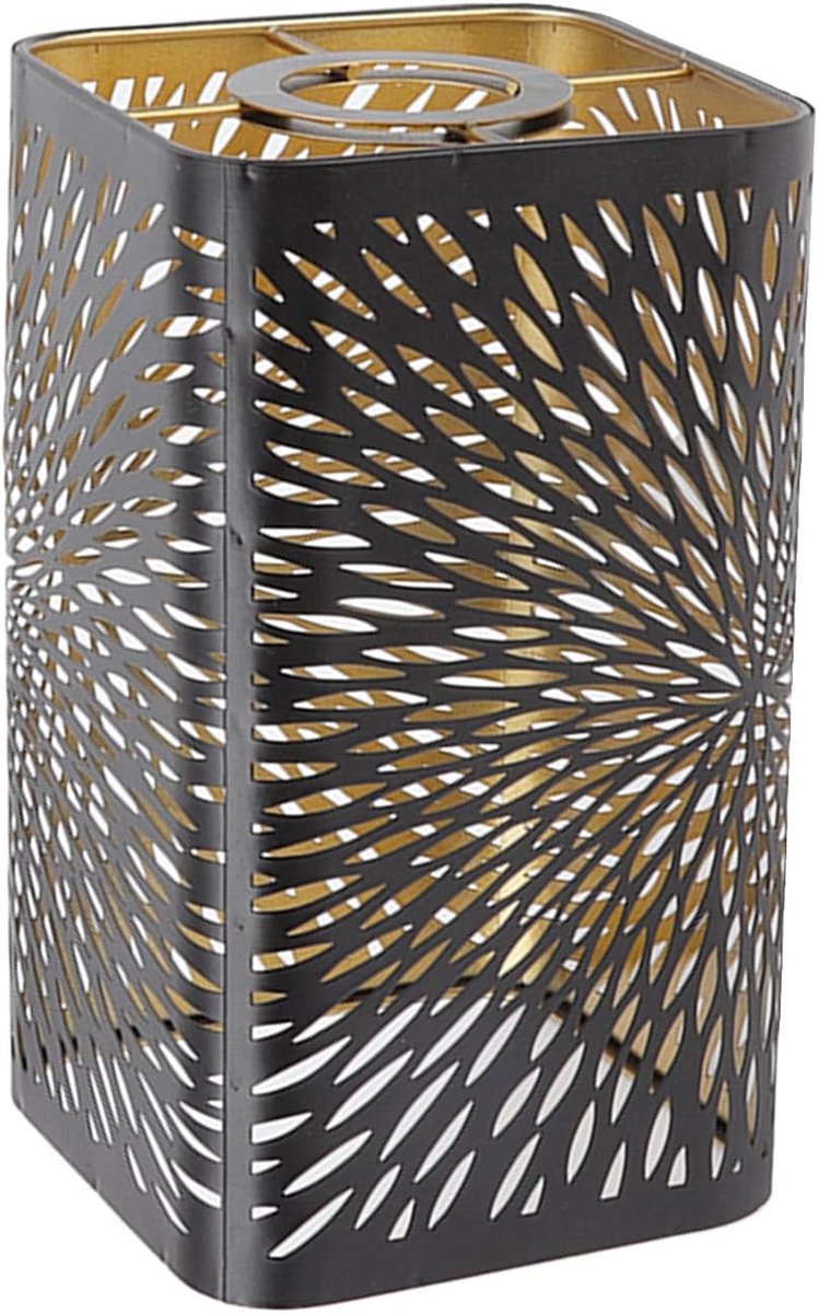 SnelShoppen - Wrought Iron Lampshade Tafellamp - Afneembare Lampenkap met Hollow Carving - E27/E26 Geschikt - Decoratieve Verlichting voor Slaapkamer,