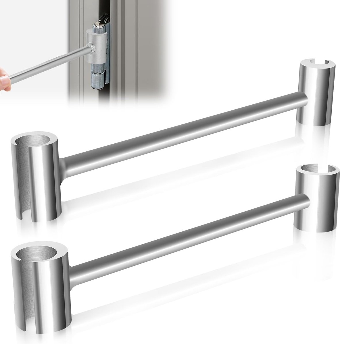 SnelShoppen - 2pcs Hinge Column Adjuster Wrench voor Deuren 14-19mm/23-25mm - Verstelbare Hinge Tool met Gap Width, Duurzame Reparatietool voor Vlag S