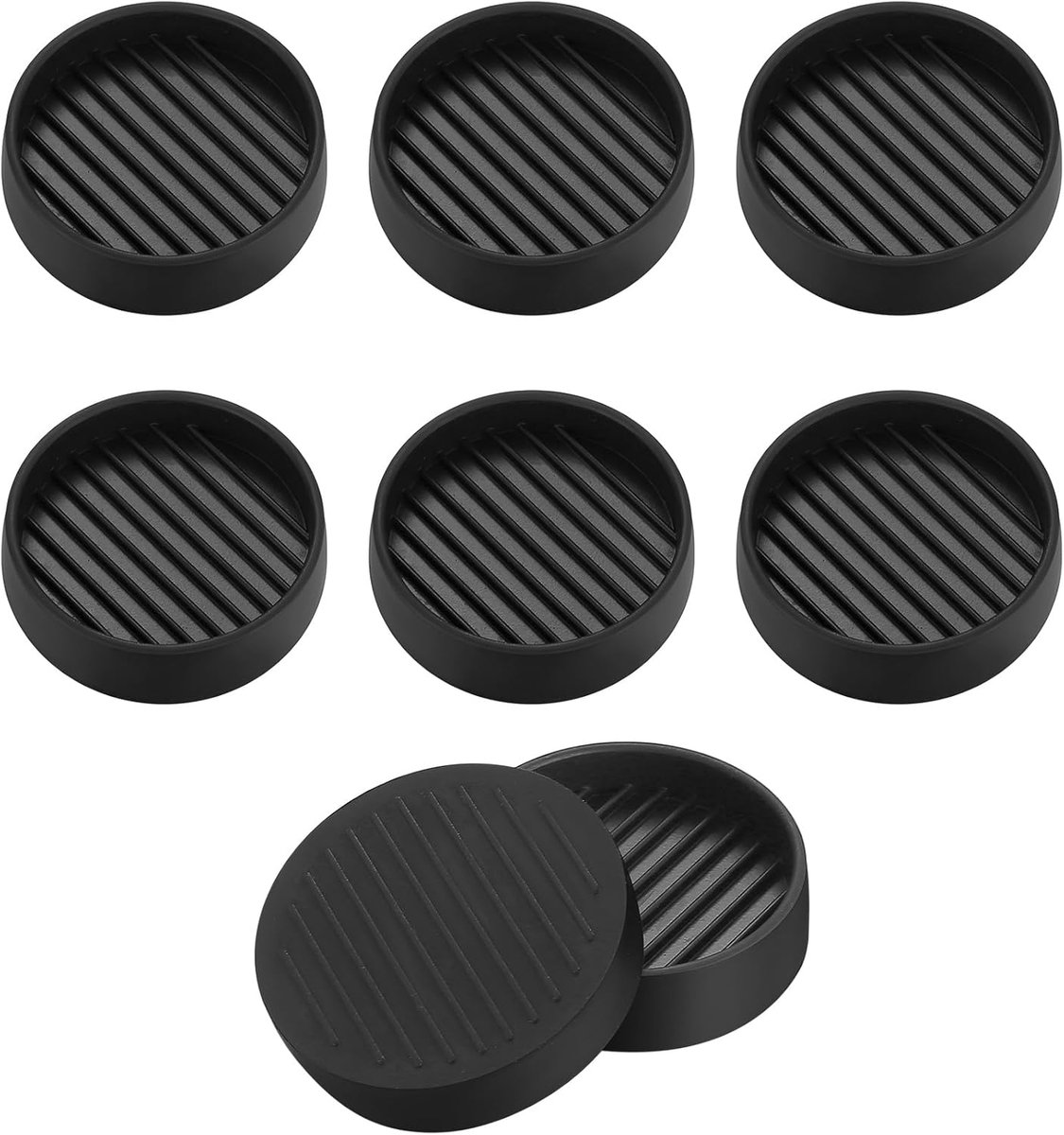 SnelShoppen - 8 Stuks Meubel Gripper Pads - 2 Inch Antislip Meubelwielen - Ronde Vloerbeschermers voor Bed, Kast, Bank, Stoel en Tafel - Hoogwaardig R