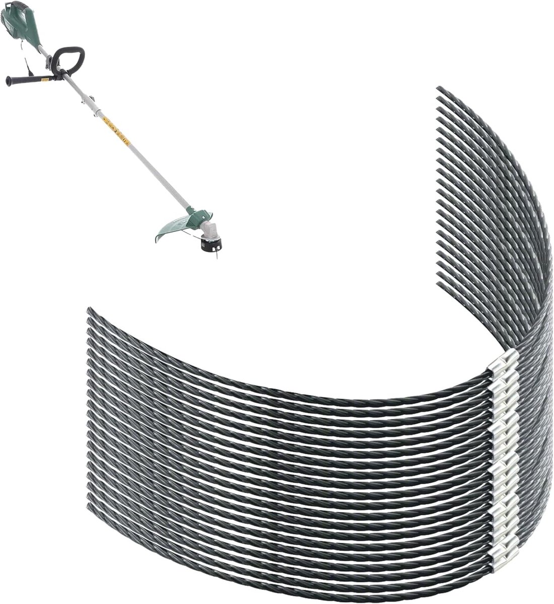 SnelShoppen - Pack van 10 Extra Sterke Snijdraad voor Grastrimmer AFS 23-37, Duurzaam Nylon Draad 37 cm x 3.5 mm, Ideaal voor Tuinieren en Landschapsa