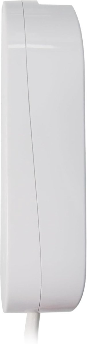 SnelShoppen - 3-weg stekkerdoos met individuele schakelaars, 1.5 m kabel, wandmontage, wit, 230 V, 16 A, 3500 W, energiezuinig
