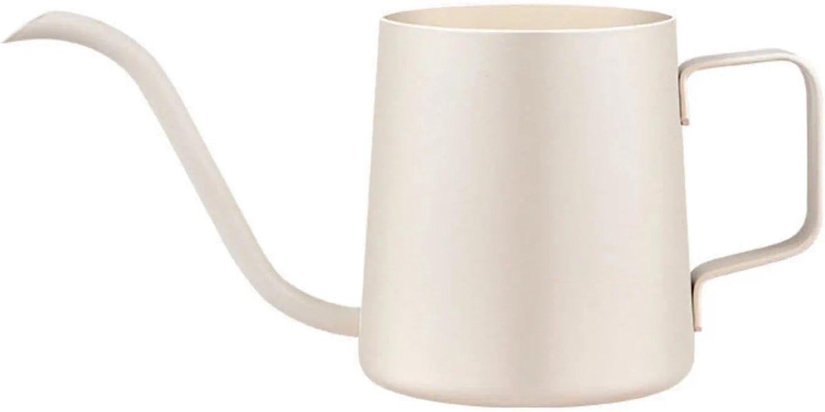 Compacte gietkan van 350 ml van roestvrij staal, ideaal voor kamerplanten en vetplanten, multifunctionele mini gieter met lange tuit voor thee en koffie