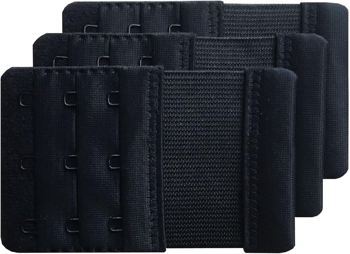 Dames Bh-Verlengstukken Set van 3, Verstelbare Haken voor Comfort en Pasvorm, 9.4 x 5.6 cm