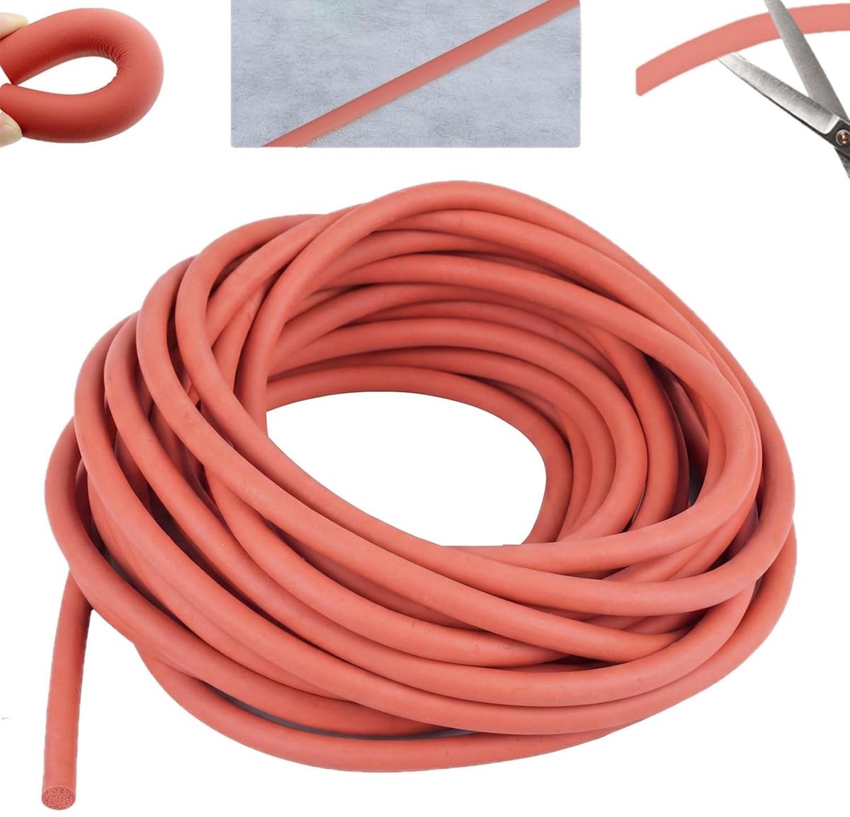 5 meter voegenafdichtingskoord 6 mm diameter, EPDM afdichtingsschuim voor naden van deuren, ramen en muren, ideaal voor isolatie en vochtpreventie
