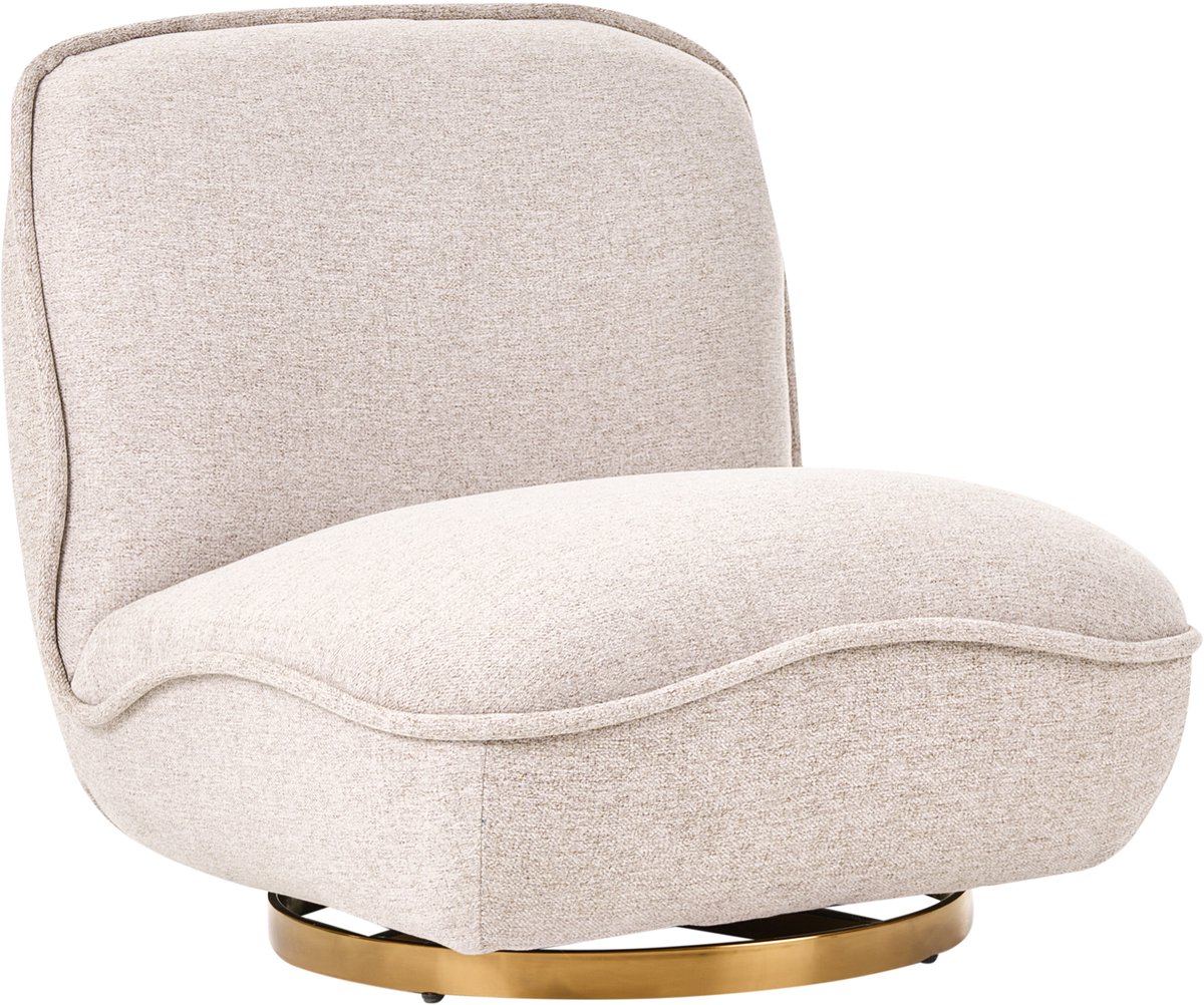 Beliani MUREN - Fauteuil - Beige - Stof