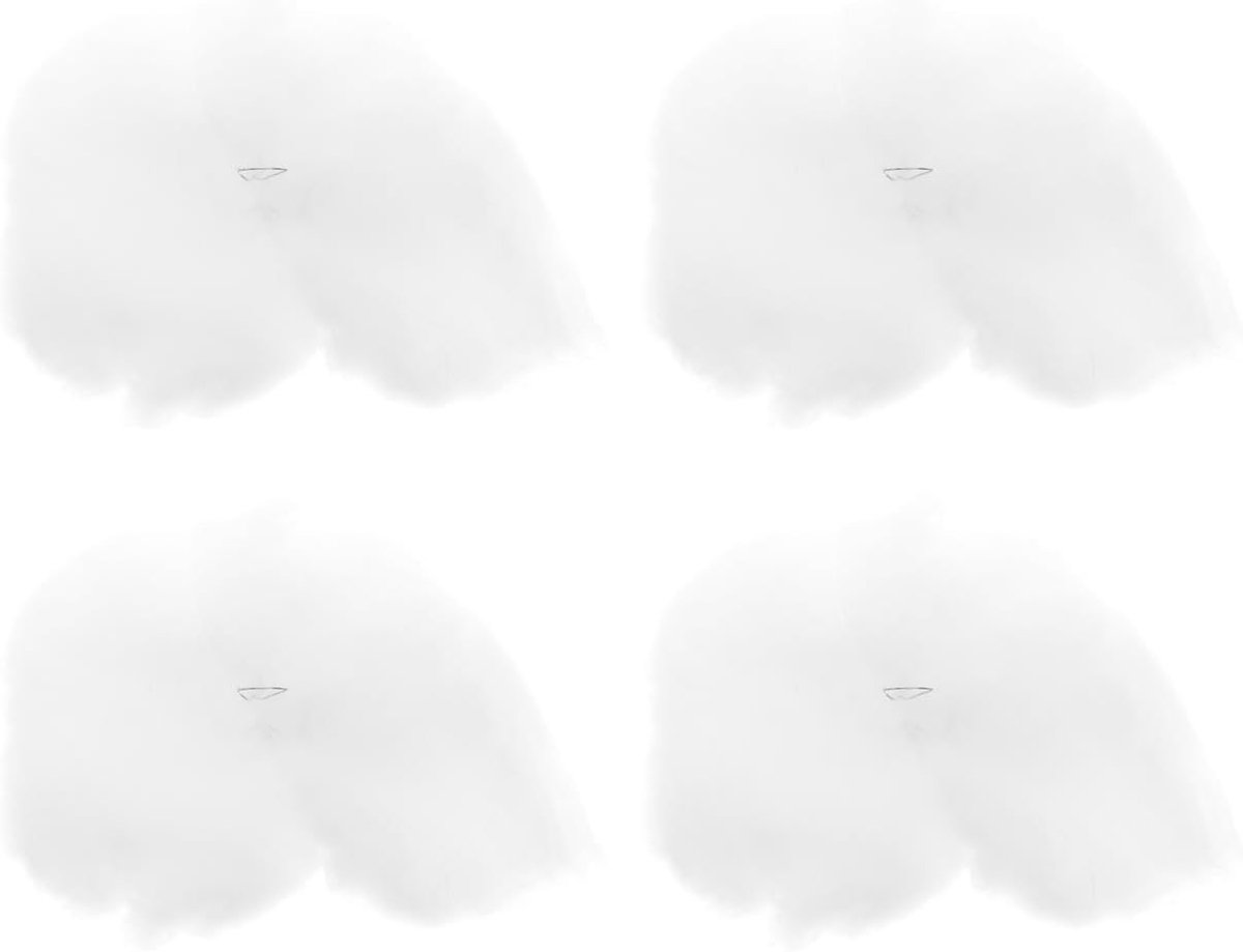 Hanging Clouds Decoratie - 4 Stuks Kunstmatige Wolken voor Kinderkamer, Cloud Parties en DIY Decoraties, 3D Pendant Licht in Wit