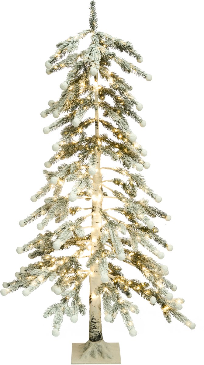 HASSLAN - LED kerstboom - Wit - Synthetisch materiaal
