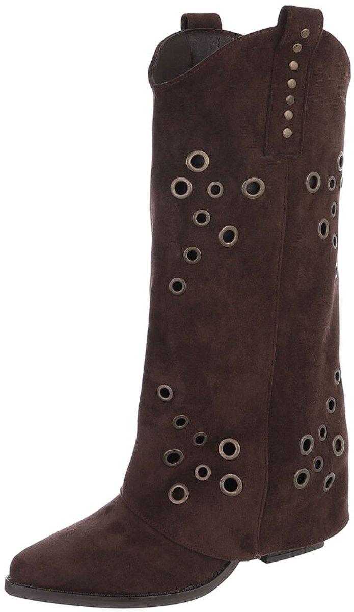 Laarzen - Hoge schacht met ringdetails - Dames Mt:36