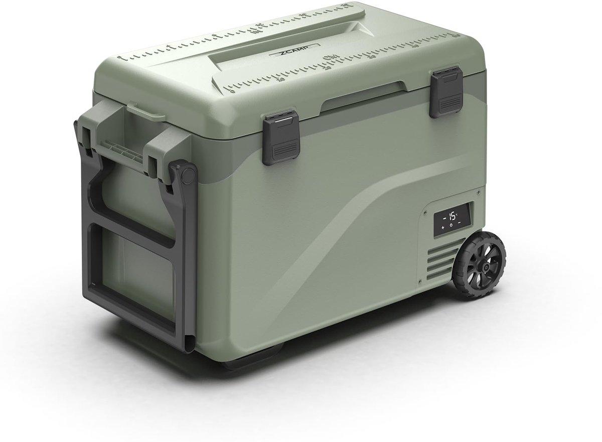 SnelShoppen - Zcamp GD40W 43L Koelbox, Draagbare Mini-Koelkast, 12V Elektrische Compressor, Auto-Koelkast, Vriesbox voor Camping, Boot, Vrachtwagen, C