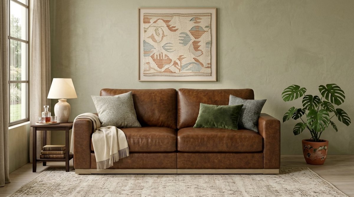 Moderne Loveseat Bank 2-Zits – - Bruin - Novihome