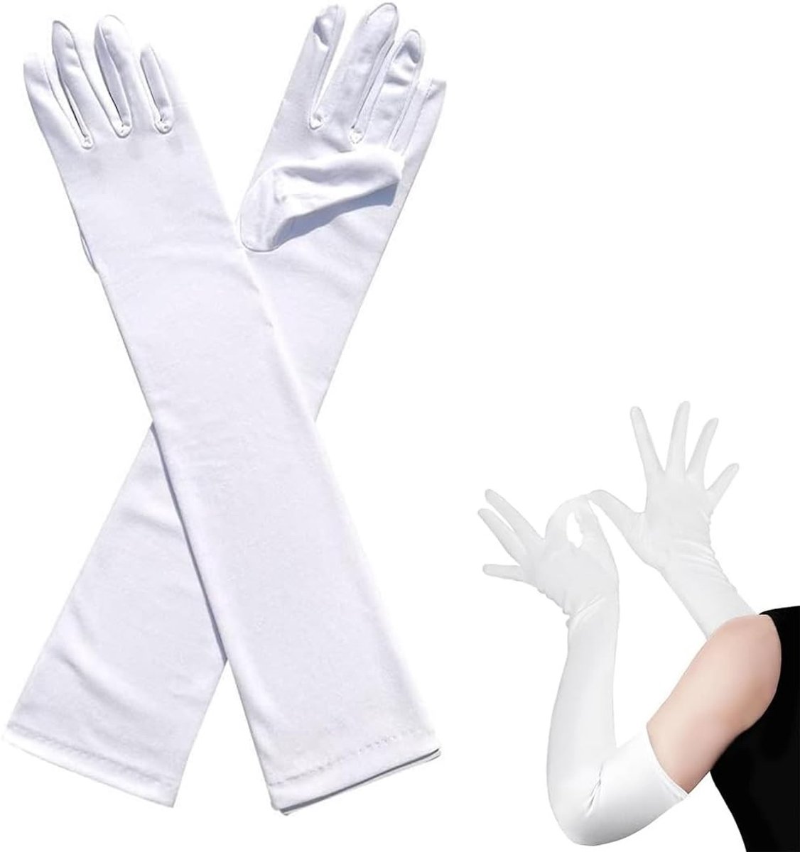 Elegante Lange Vrouwenhandschoenen voor Avondfeesten, Bruiloften en Carnaval - Perfecte Accessoire voor Kostuums en Speciale Gelegenheden