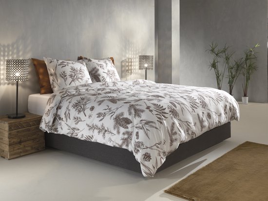 Zohome Esme Dekbedovertrek - Lits-jumeaux - Flanel - 240x200-220cm - Wit van Merkloos — afbeelding 2
