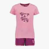 Osaga meisjes sport set met tekstopdruk roze paars - Maat 128