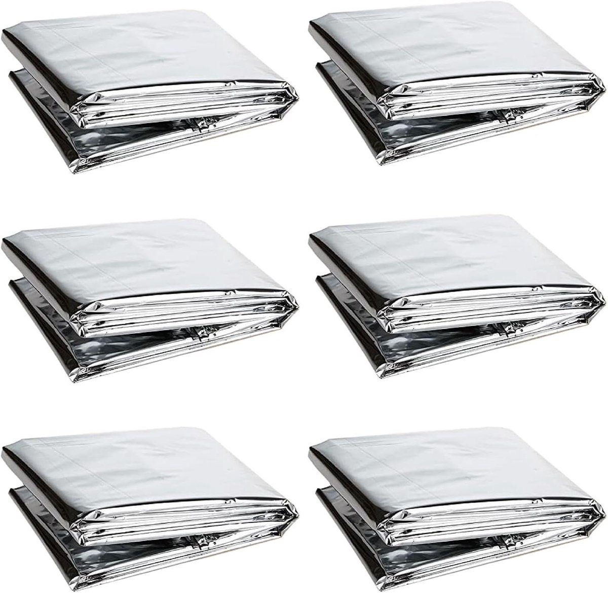 Reflecterende deken - Warmtefolie planten - Planten beschermen - Scheurvast composiet - 210 x 160 cm - Zilver