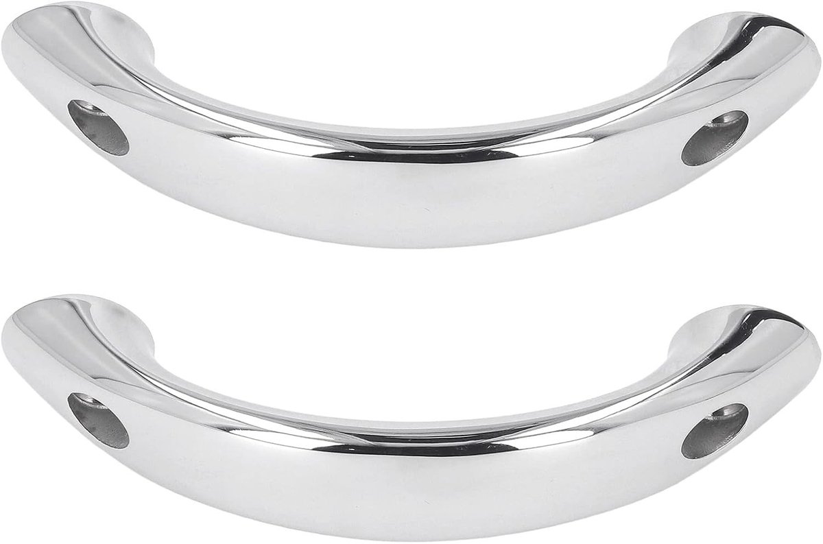 Yacht Handgreep Set van 2 Stuks - 165mm Marine Handrail van 316 RVS voor Schepen en Boten