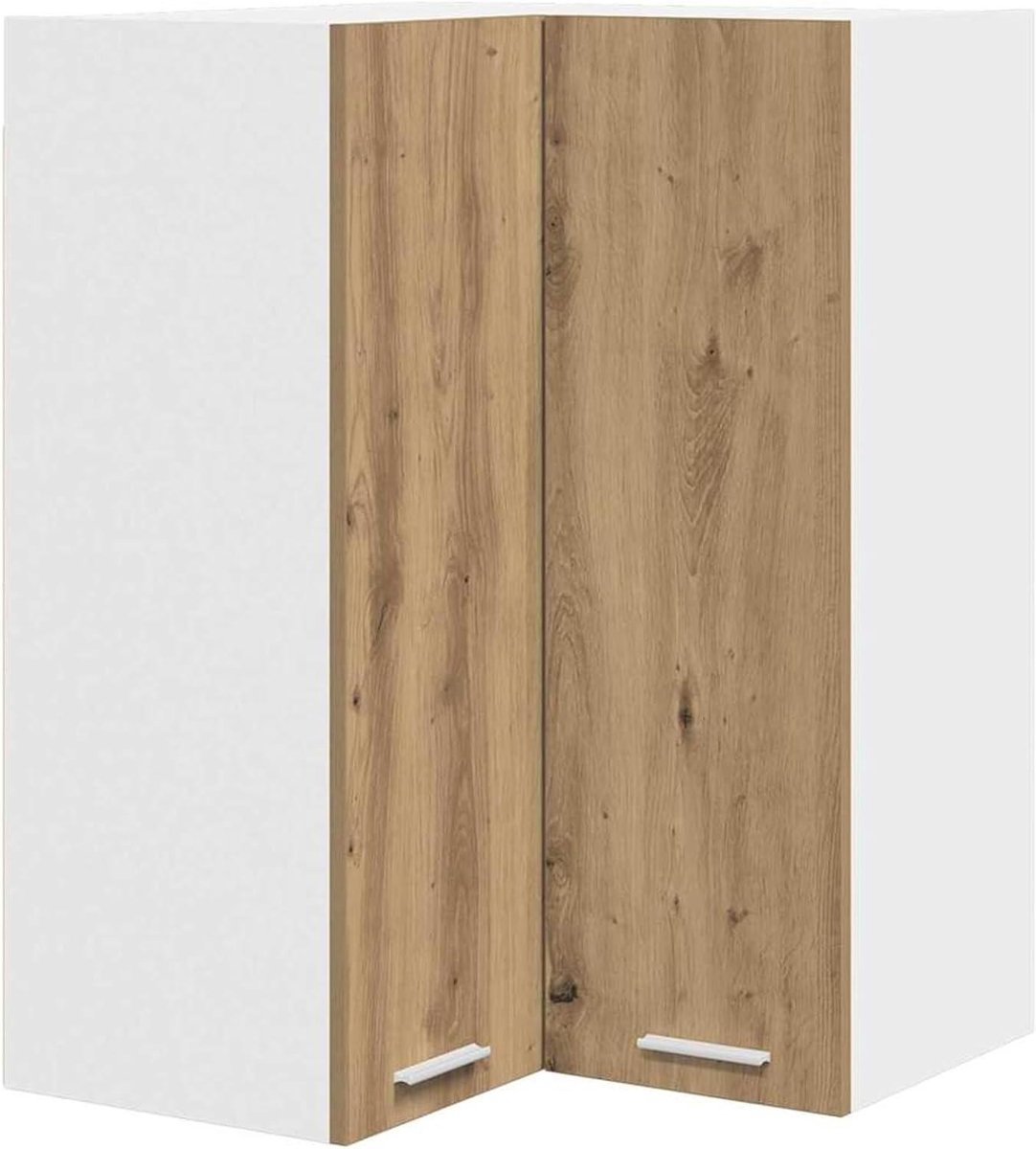 Hangkast Riga - Wandkast Keuken - Efficiënte Opbergruimte - Modern Strak Design - 57 x 57 x 80 cm
