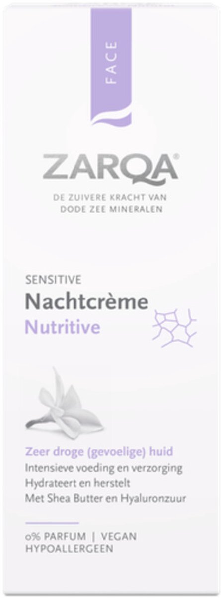 Zarqa Nutritive Nachtcrème - 2 x 50 ml - Voordeelverpakking