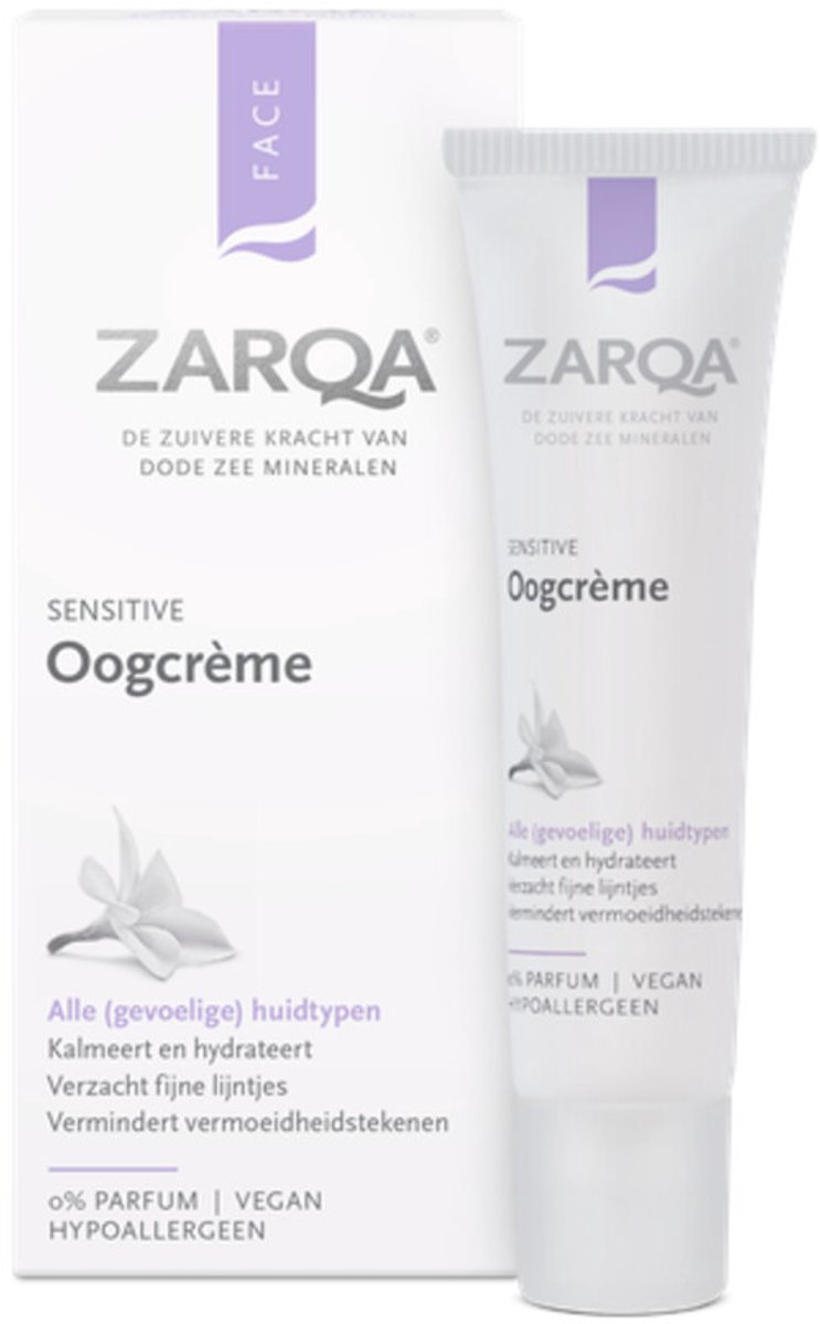 Zarqa Sensitive Oogcrème - 2 x 15 ml - Voordeelverpakking