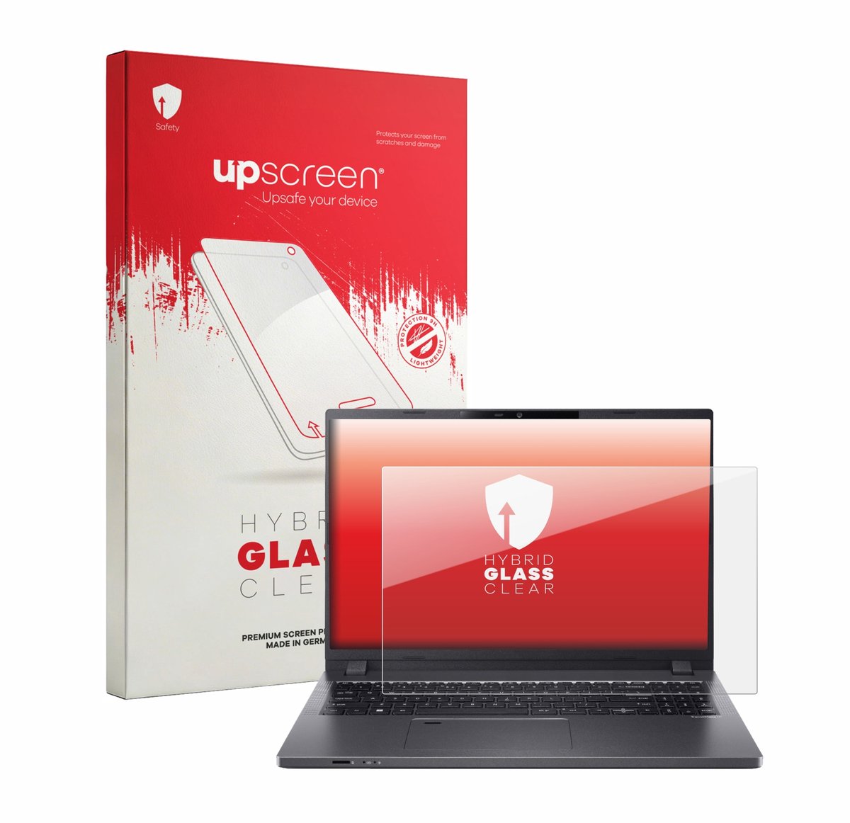 upscreen - Screenprotector voor Acer TravelMate P2 TMP214 - Folie Beschermfolie Beschermglas transparant