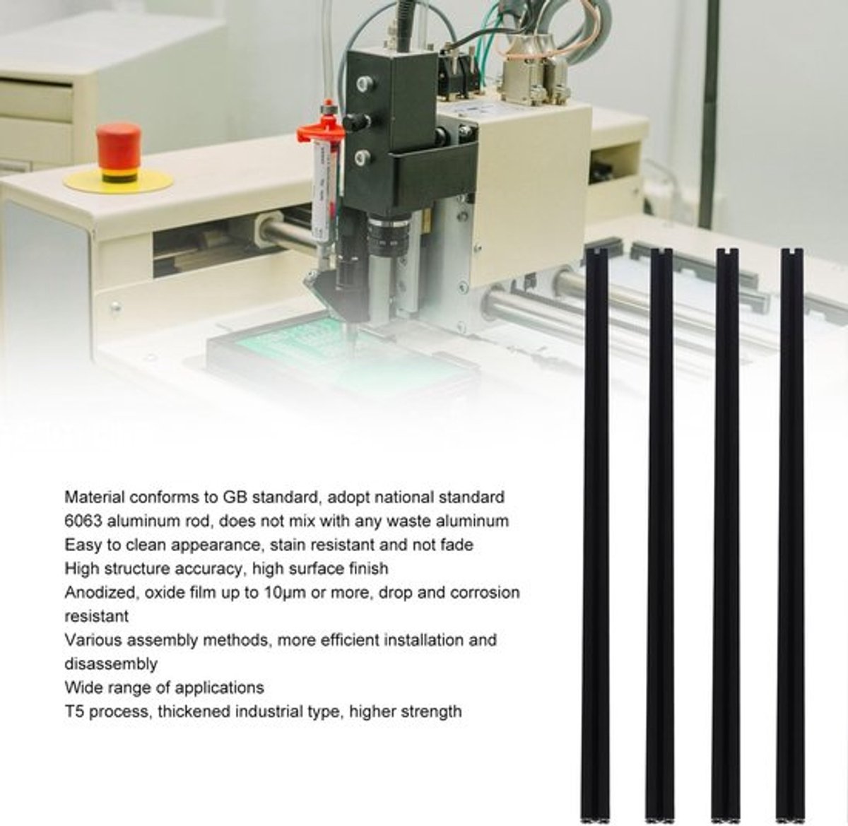 Aluminium Extrusieprofiel 39,4 Inch - T-sleuf - Glad Oppervlak - Sterke Structuur - Geschikt voor 3D-printer - Automatiseringsapparatuur - Aluminium Profiel