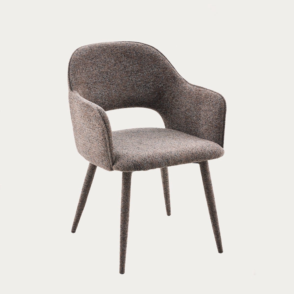 HOMLA Chair - CONTE - in fabric brown - 55x62x85 cm - 774898