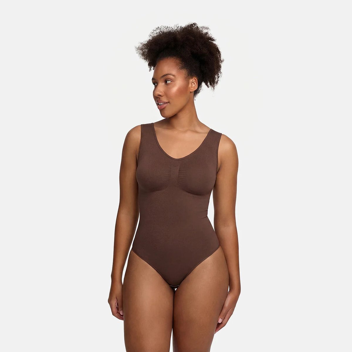 creamyfabrics Creamy Fabrics - Tank Bodysuit Sculpting Shapewear Met String - Ademend - Anti-Zweet - Ultra Zacht - Comfortabel - Sculptend - Perfecte Pasvorm -