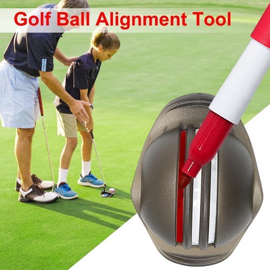 Golfbal Marker - Stevige Stencil - Sneldrogende Markeerstiften - Identificatie Tool - Terugwinning Bal - Waterdicht - 6,4 x 4,7 cm - Golfbal Stencils — afbeelding 4