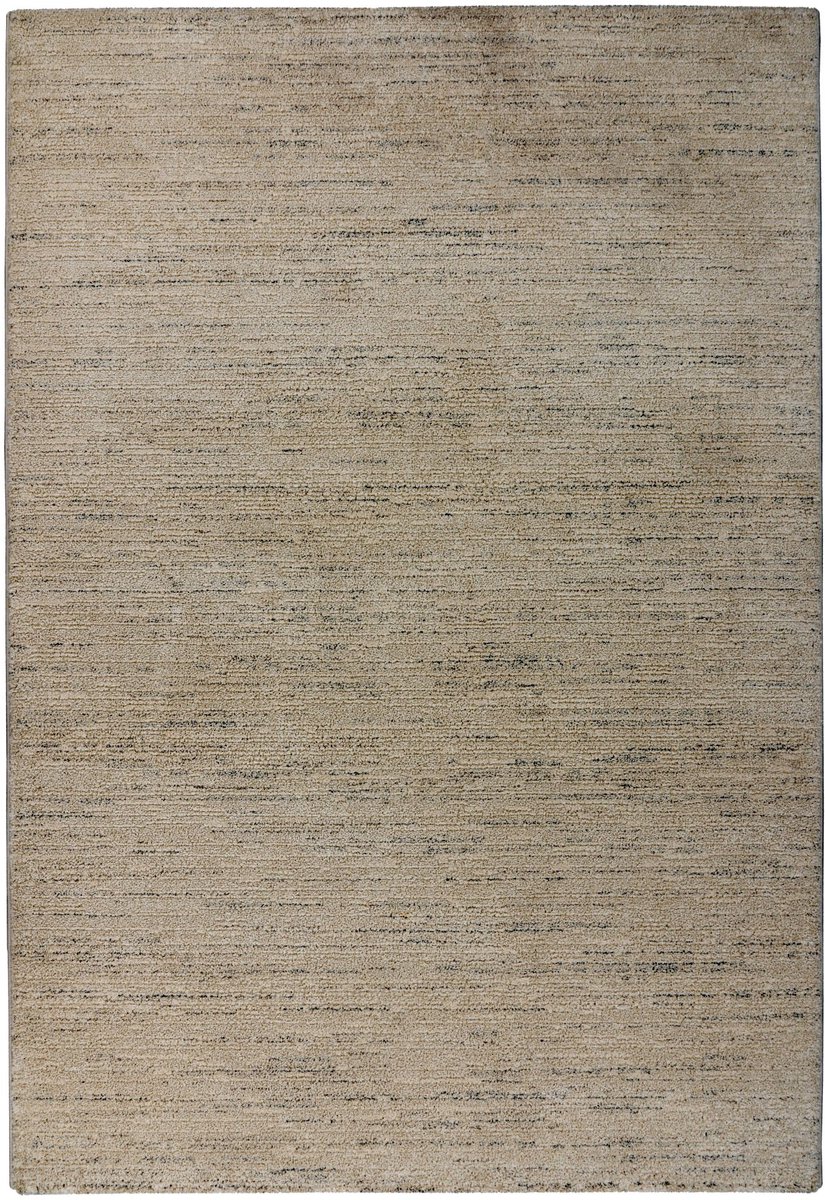 Padiro laagpolig vloerkleed 80 x 150 cm - crème - modern effen design - geschikt voor vloerverwarming - van polypropyleen en polyester