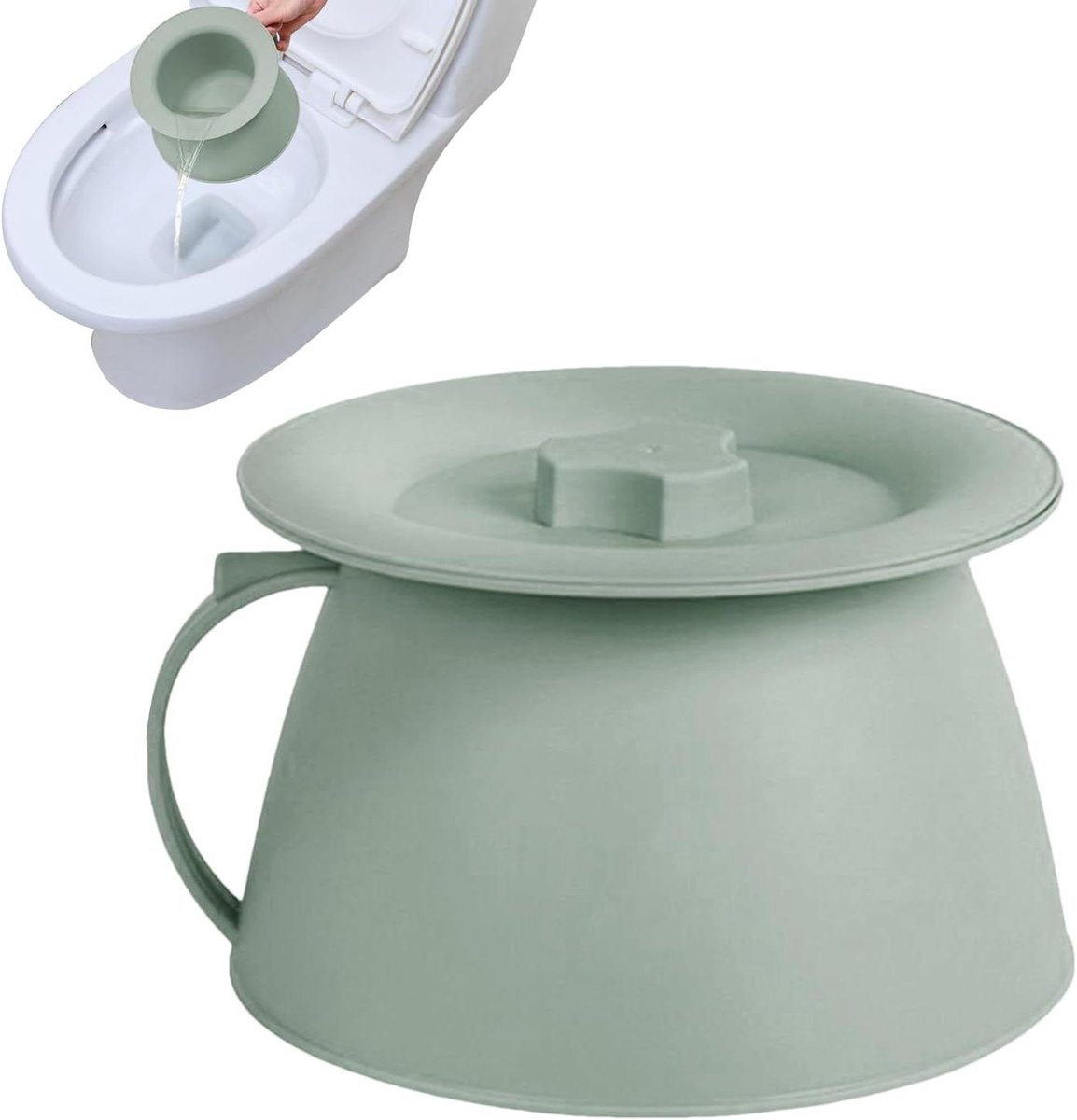 Kamer Emmer - Urine Potje - Persoonlijke Verzorging - Geurpreventie Ontwerp - 1.5 L - Groen