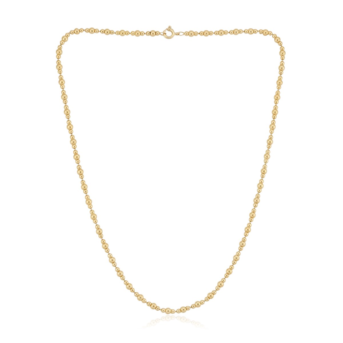 Cavill - Elegante Damesketting - 925 Sterling Zilver Goud Verguld - 45,7 cm - Vervlochten Design - Tijdloze Ketting met Karabijnsluiting